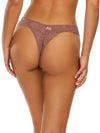 Hanky Panky Daily Lace™ Original Rise Thong in Allspice Brown