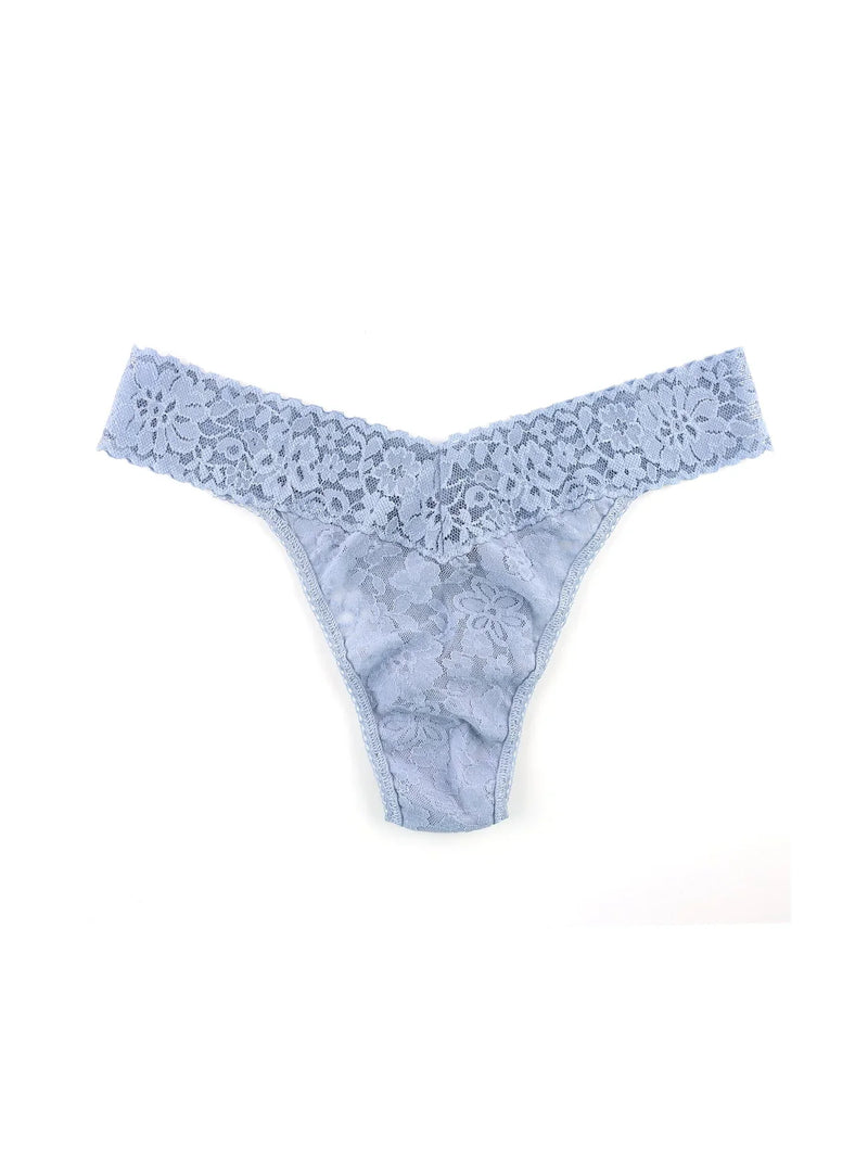 Hanky Panky Daily Lace™ Original Rise Thong in Grey Mist