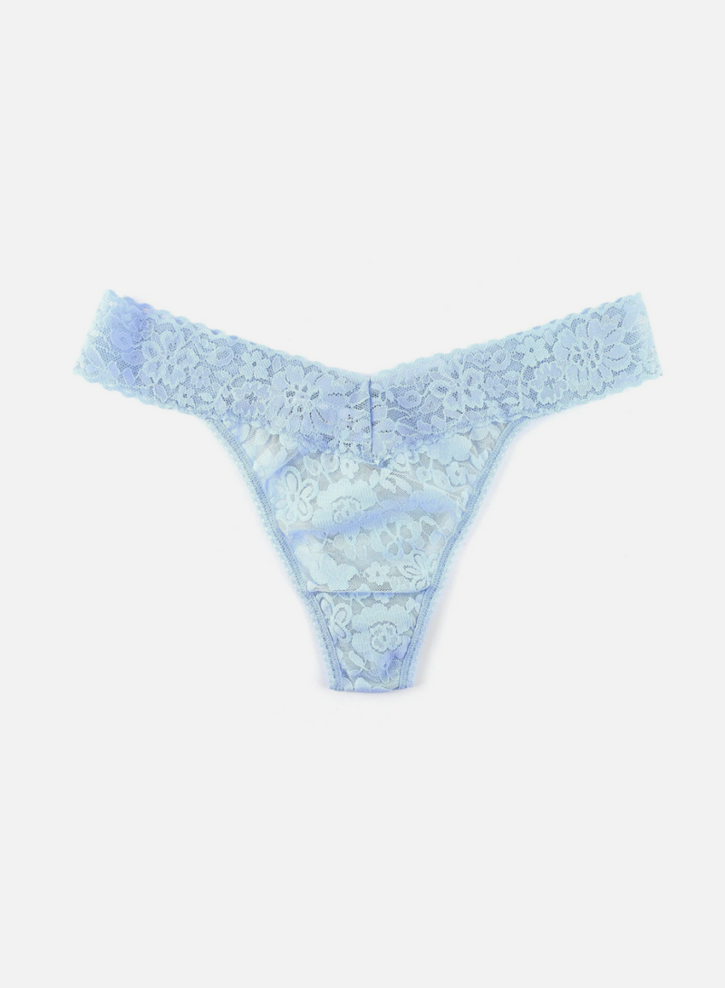 Hanky Panky Daily Lace™ Original Rise Thong in Fresh Air Blue