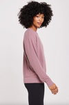 Spiritual Gangster Peace Relaxed Savasana Sweater in Dusty Fig